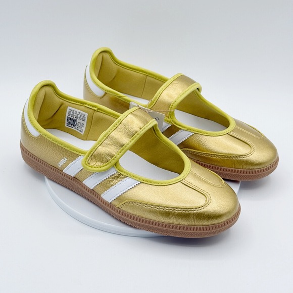 adidas Originals Shoes - Adidas Samba Jane Womens Size 8 Gold Metallic IH6599, NEW
